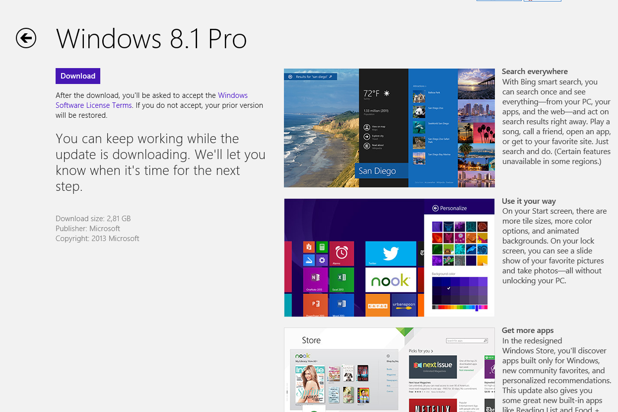 Windows 8.1 Manual Update Download